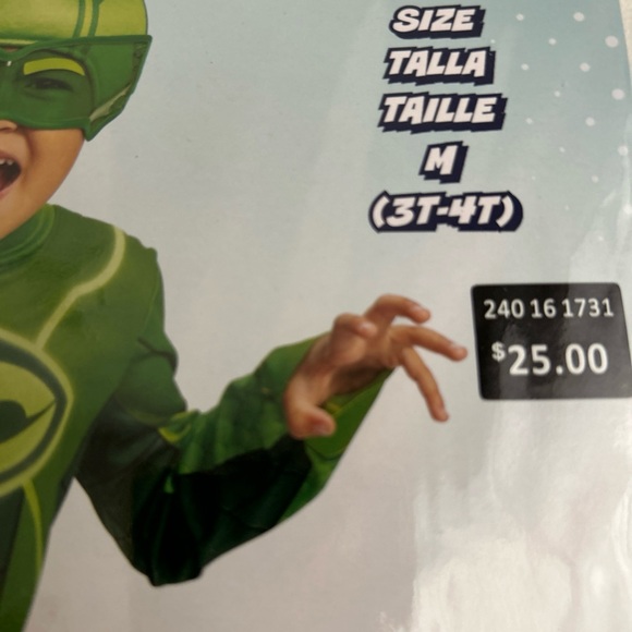 Costume Disguise PJ Masks Gekko Costume Toddler Size 3T-4T Target Exclusive New - Picture 2 of 5